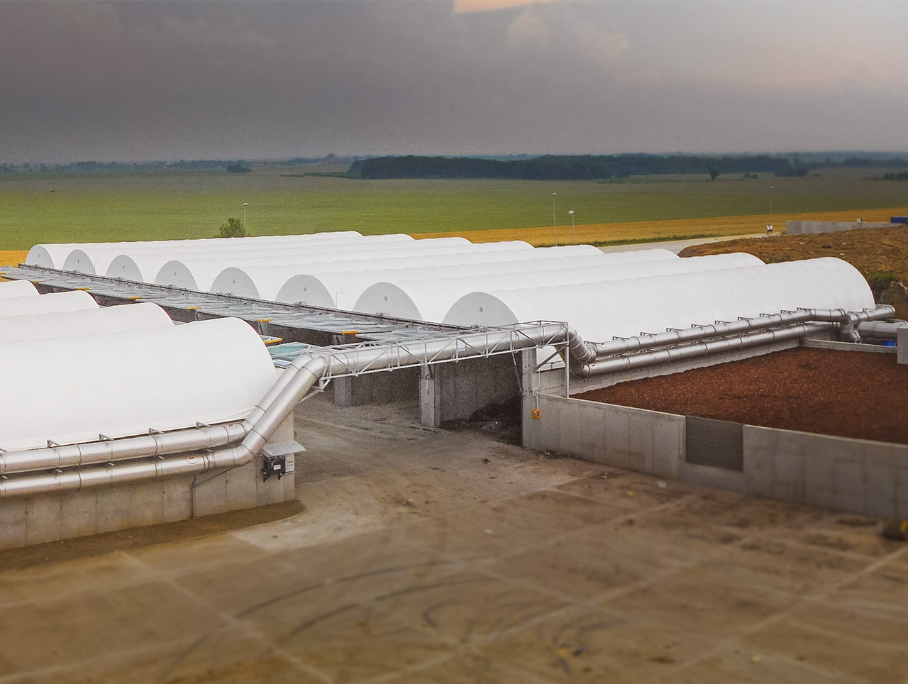 Boxendach PVC transluzent